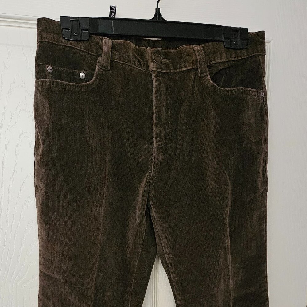 Women's corduroy mid-rise straight jeans